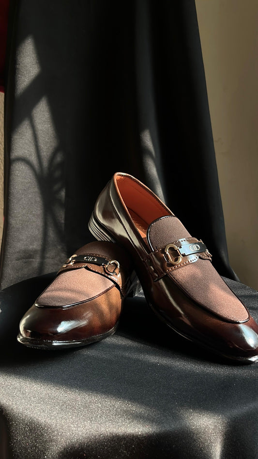 Men's Brown Horsebit Loafers – Premium Leather Slip-On Dress Shoes